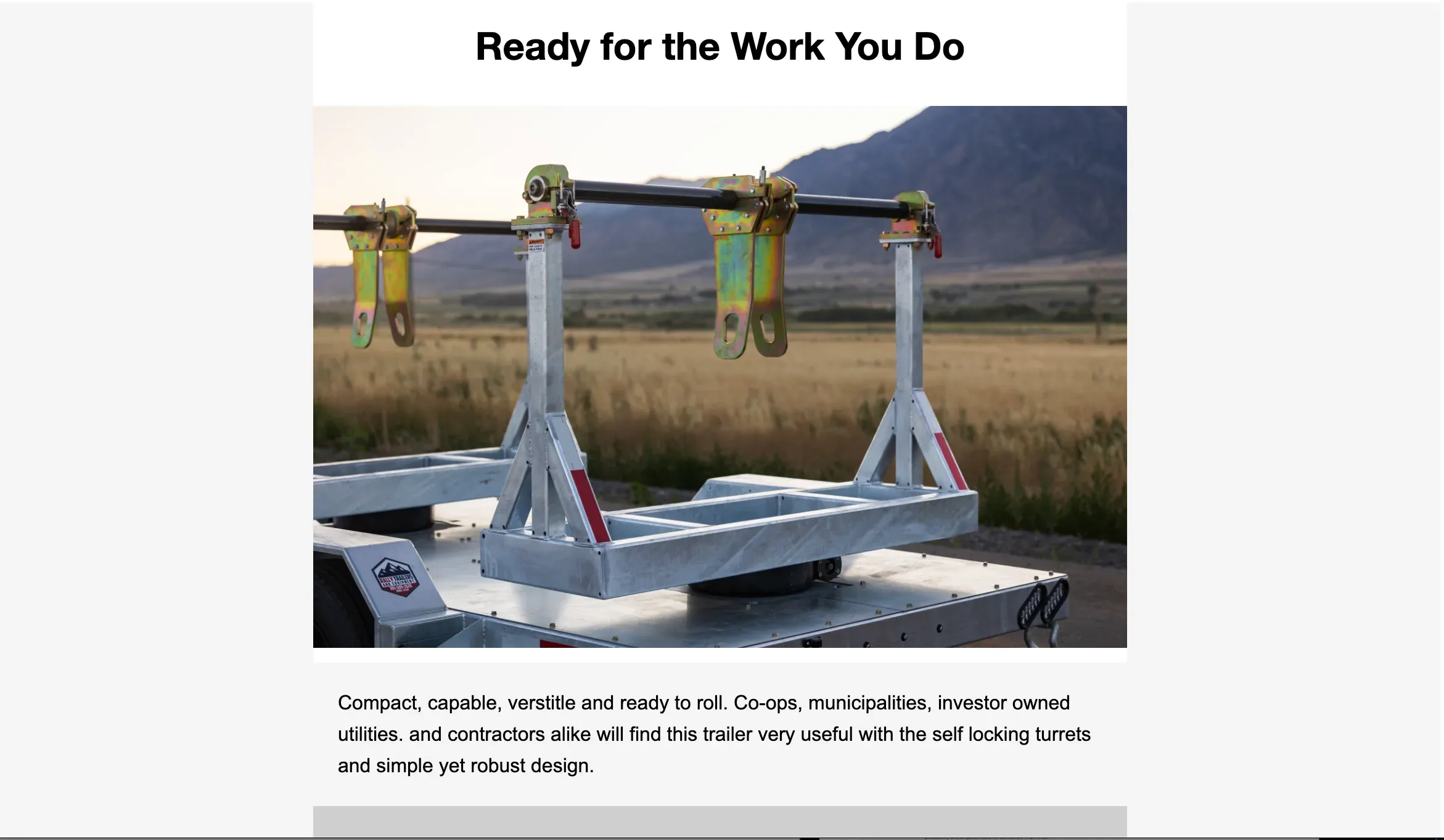 A marketing email, "Ready for the work you do".