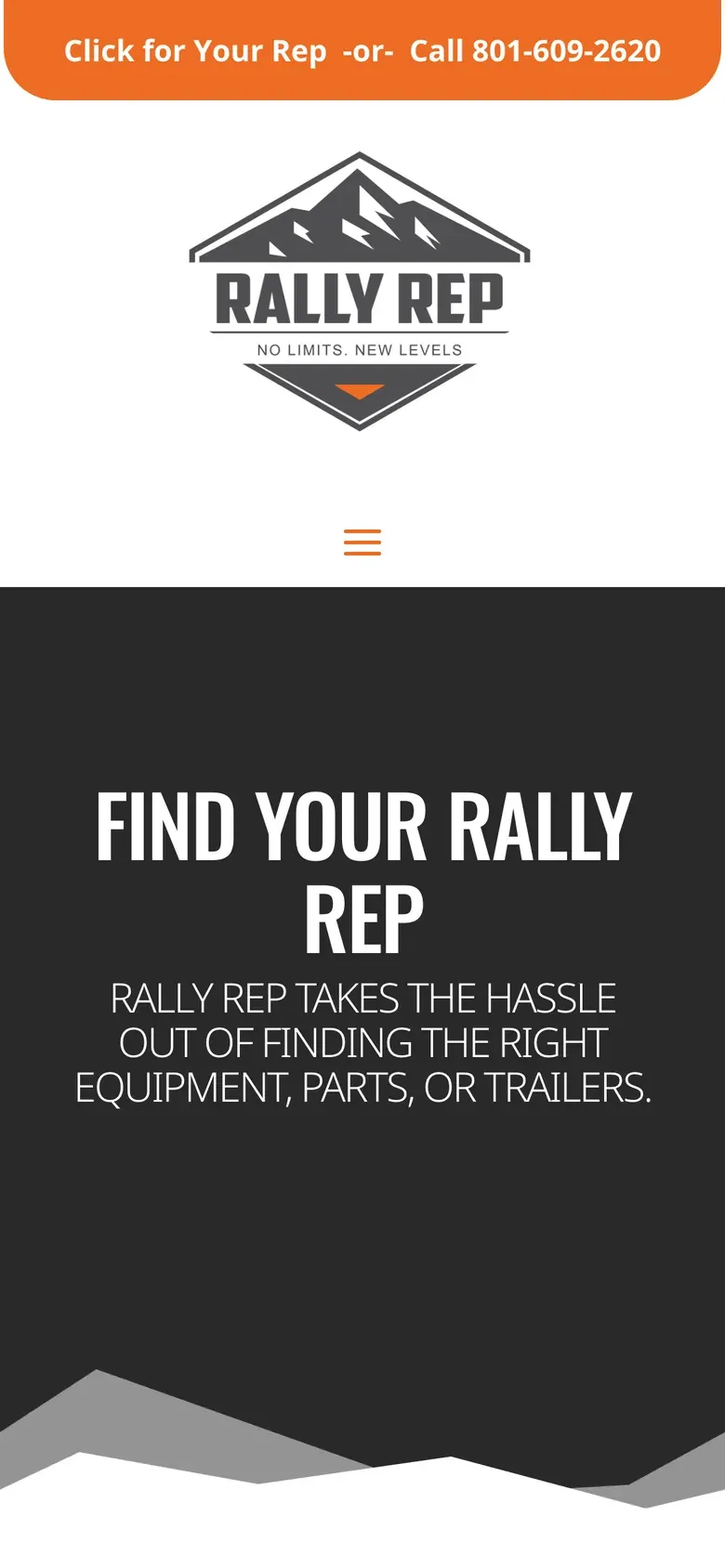 The Find Your Rally Rep page, with a map of the western United States marked by region.
