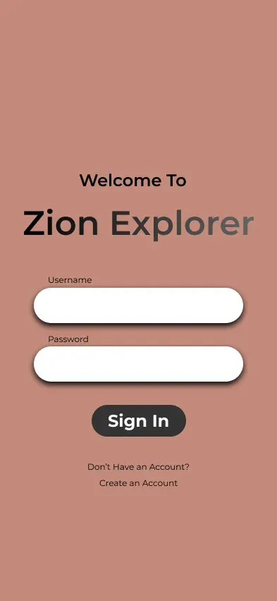 Sign in screen.