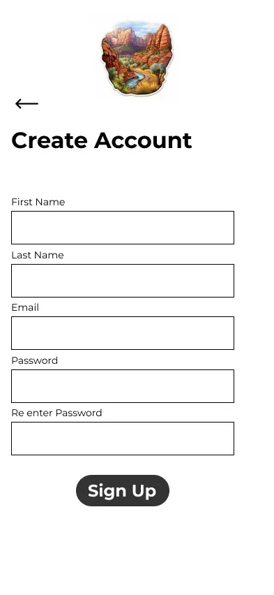 Create account, with first name, last name, email and password.
